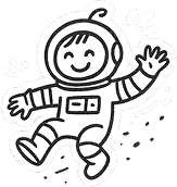 Floating astronaut